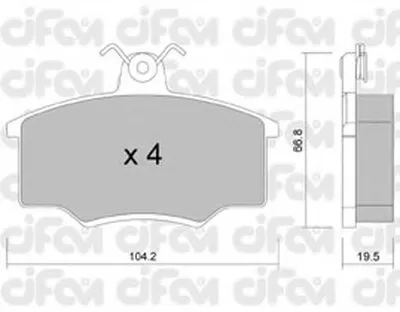 Комплект тормозных колодок, дисковый тормоз CIFAM купить