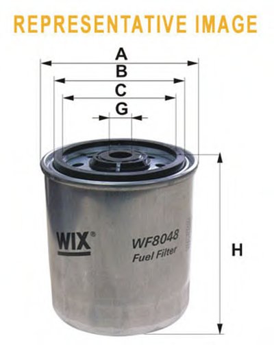 WF8048 Фільтр паливний WIXFILTRON