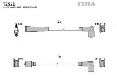 Комплект проводов зажигания TESLA купить