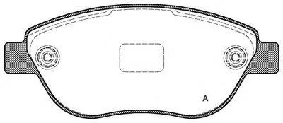 Комплект тормозных колодок, дисковый тормоз ADVANCE OPEN PARTS купить