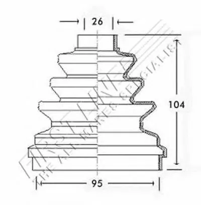 Пыльник, приводной вал FIRST LINE купить