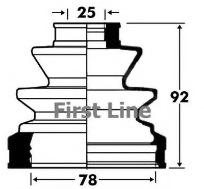 Пыльник, приводной вал FIRST LINE купить