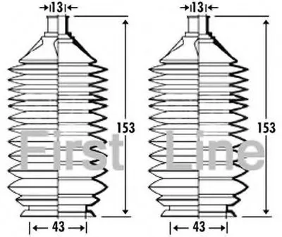 Пыльник, рулевое управление FIRST LINE купить