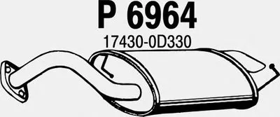 Глушитель выхлопных газов конечный FENNO купить