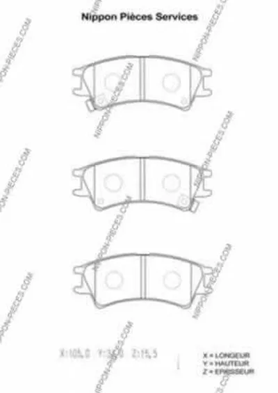 Комплект тормозных колодок, дисковый тормоз NPS купить