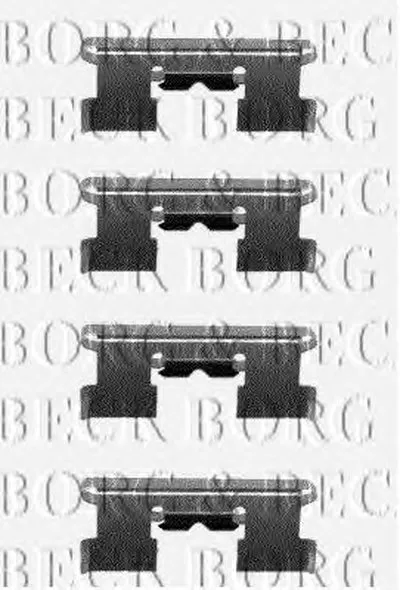 Комплектующие, колодки дискового тормоза BORG & BECK купить