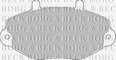 Комплект тормозных колодок, дисковый тормоз BORG & BECK купить