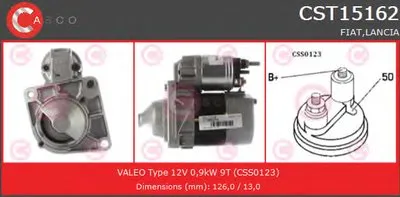 Стартер GENUINE SERIES CASCO купить