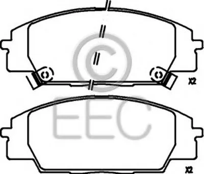 Комплект тормозных колодок, дисковый тормоз EEC купить