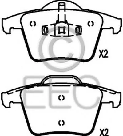 Комплект тормозных колодок, дисковый тормоз EEC купить