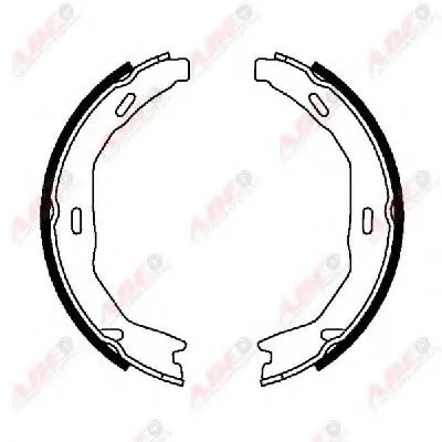 Комплект тормозных колодок, стояночная тормозная система ABE купить