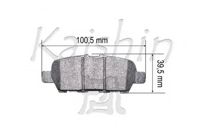 Комплект тормозных колодок, дисковый тормоз KAISHIN купить