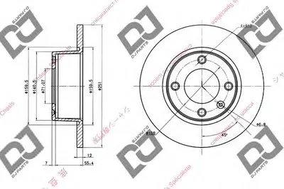 Тормозной диск DJ PARTS купить