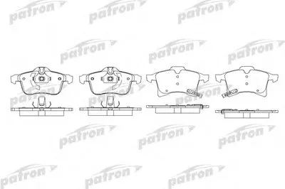 Комплект тормозных колодок, дисковый тормоз PATRON купить