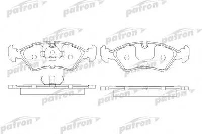 Комплект тормозных колодок, дисковый тормоз PATRON купить