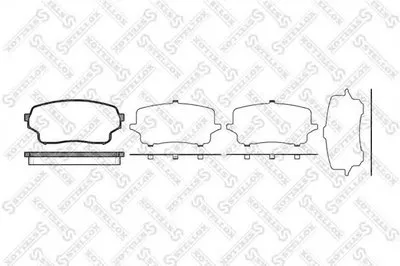 Комплект тормозных колодок, дисковый тормоз STELLOX купить