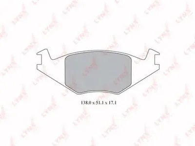 Комплект тормозных колодок, дисковый тормоз LYNXauto купить