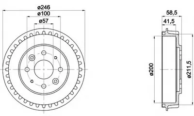 Тормозной барабан HELLA PAGID купить