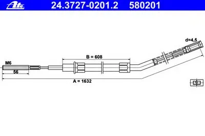 Трос, стояночная тормозная система ATE купить