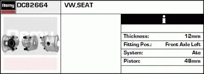 Тормозной суппорт Remanufactured REMY (Multiline) DELCO REMY купить