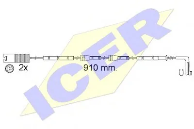 Сигнализатор, износ тормозных колодок ICER купить
