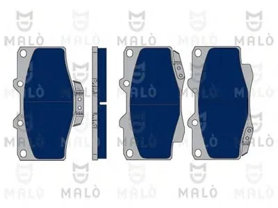Комплект тормозных колодок, дисковый тормоз MALÒ купить
