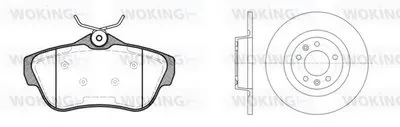 Комплект тормозов, дисковый тормозной механизм WOKING купить