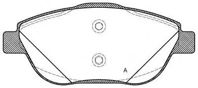 Комплект тормозных колодок, дисковый тормоз ADVANCE OPEN PARTS купить