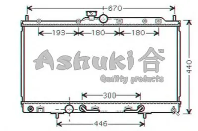 Радиатор, охлаждение двигателя ASHUKI купить