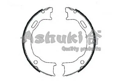 Комплект тормозных колодок; Комплект тормозных колодок, стояночная тормозная система ASHUKI купить