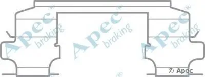 Комплектующие, тормозные колодки APEC braking купить