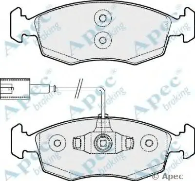 Комплект тормозных колодок, дисковый тормоз APEC braking купить