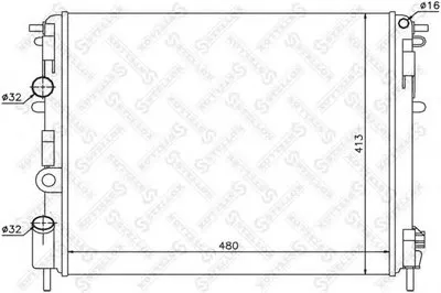 Радиатор, охлаждение двигателя STELLOX купить