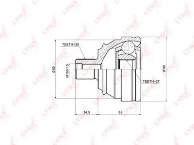 Шарнирный комплект, приводной вал LYNXauto купить