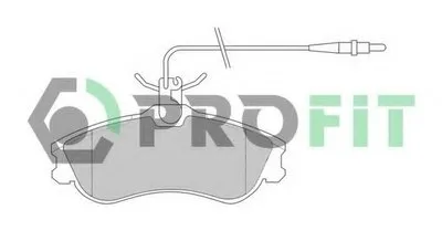 Комплект тормозных колодок, дисковый тормоз PROFIT купить