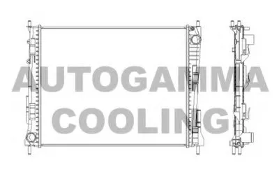 Радиатор, охлаждение двигателя AUTOGAMMA купить
