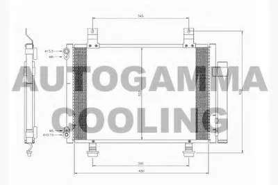 Конденсатор, кондиционер AUTOGAMMA купить