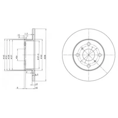 Тормозной диск DELPHI купить