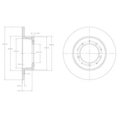 Тормозной диск DELPHI купить