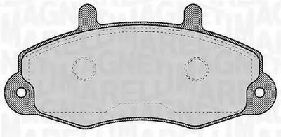 Комплект тормозных колодок, дисковый тормоз MAGNETI MARELLI купить