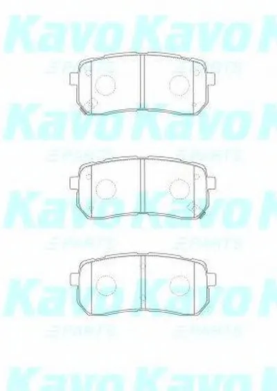 Комплект тормозных колодок, дисковый тормоз MK KASHIYAMA KAVO PARTS купить