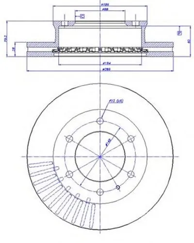 Тормозной диск HC CAR купить