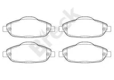 Комплект тормозных колодок, дисковый тормоз BRECK купить
