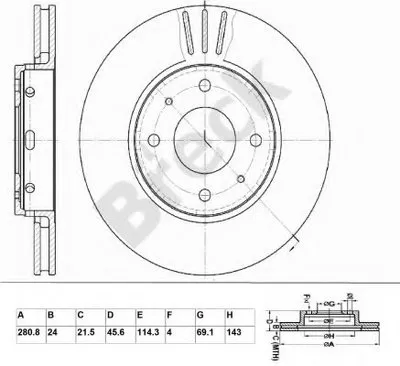 Тормозной диск BRECK купить