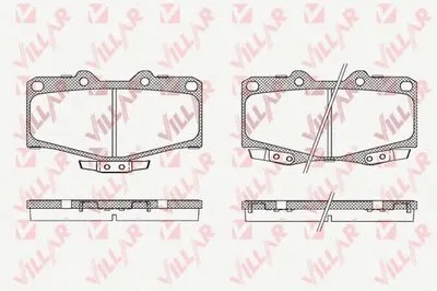 Комплект тормозных колодок, дисковый тормоз VILLAR купить