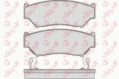 Комплект тормозных колодок, дисковый тормоз VILLAR купить