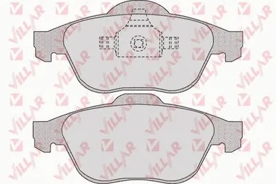 Комплект тормозных колодок, дисковый тормоз VILLAR купить