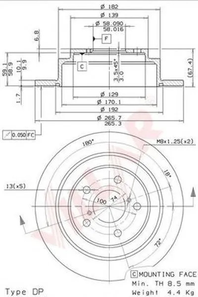 Тормозной диск VILLAR купить