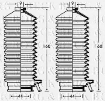 Пыльник, рулевое управление BORG & BECK купить