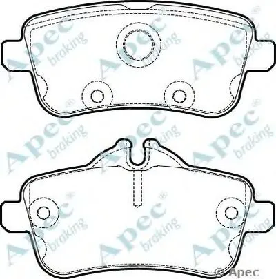 Комплект тормозных колодок, дисковый тормоз APEC braking купить
